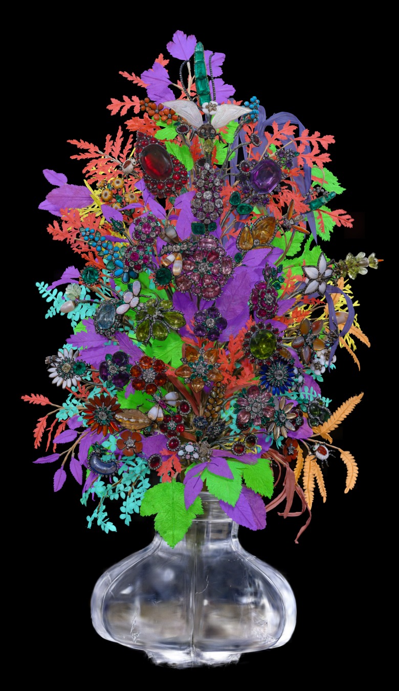 Leaf groups isolated with the custom flood-fill brush in the gaussian splatting model