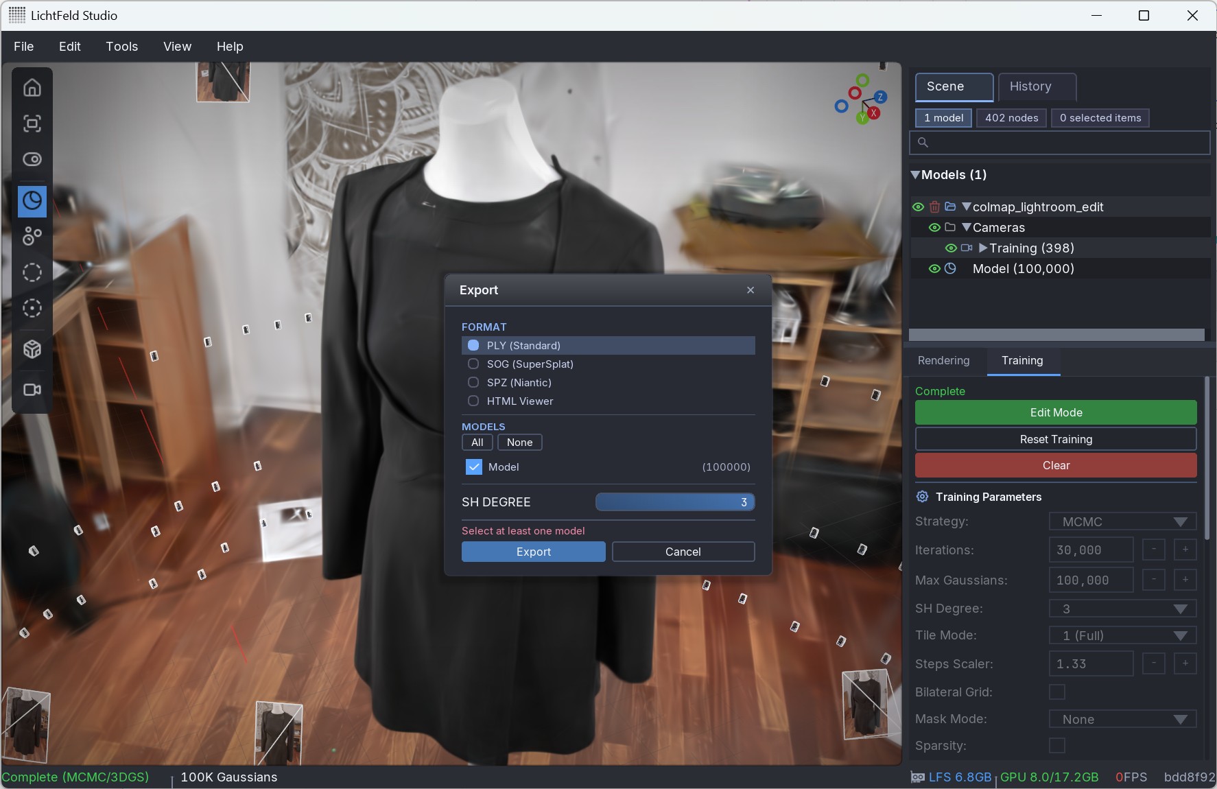 LichtFeld Studio Step 6